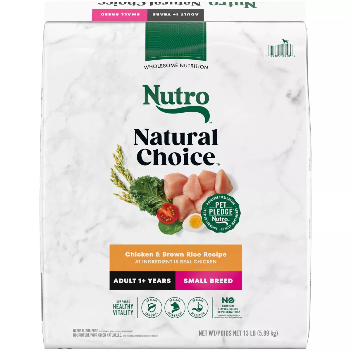 Nutro Wholesome Nutrition Natural Choice Essentials Chicken, Brown Rice and Sweet Potato Flavor Small Breed Adult Dry Dog Food