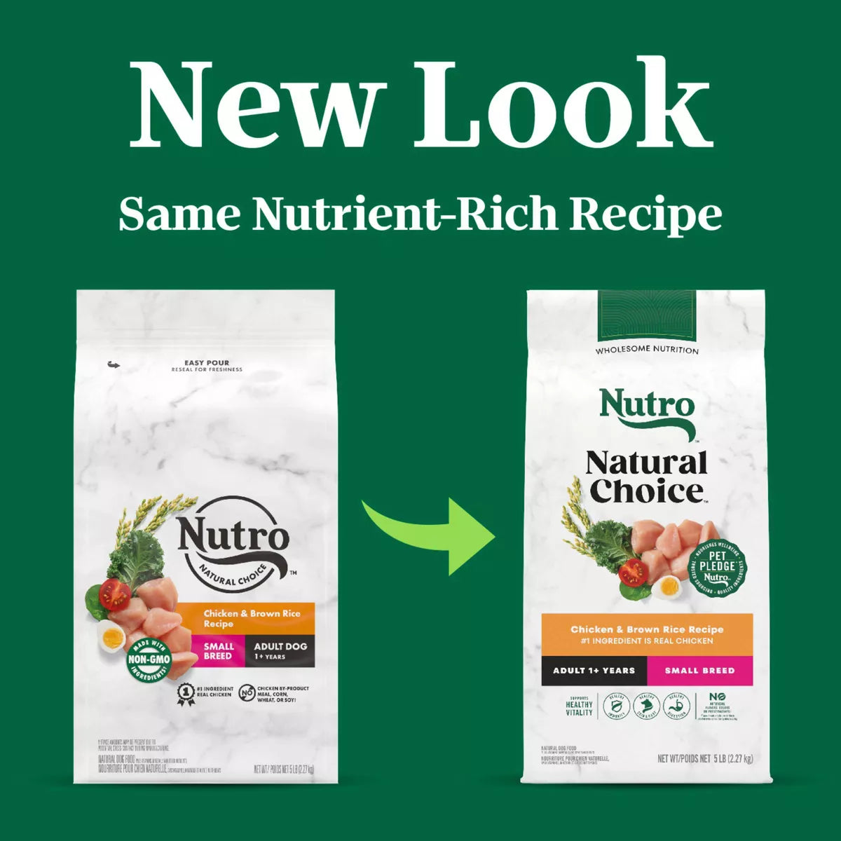 Nutro Wholesome Nutrition Natural Choice Essentials Chicken, Brown Rice and Sweet Potato Flavor Small Breed Adult Dry Dog Food