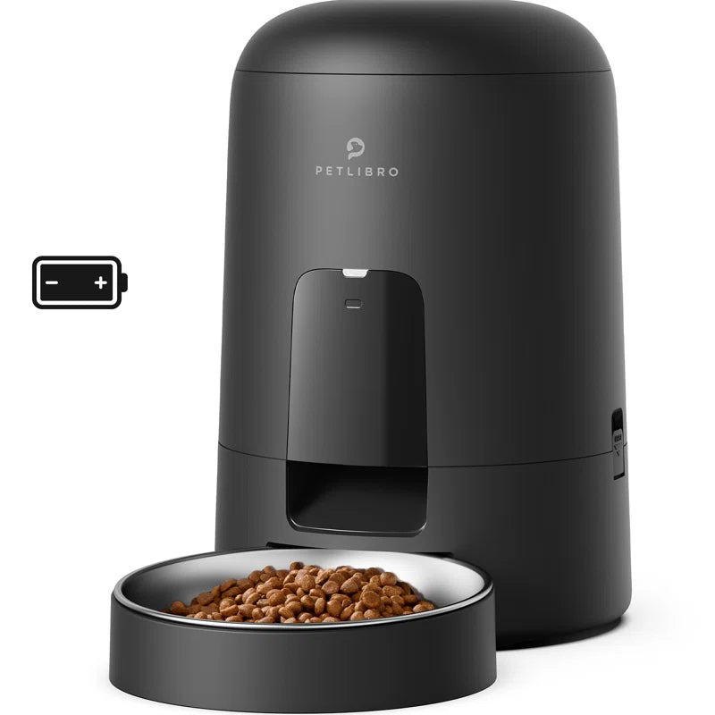 Air Automatic Cat Feeder with Battery Powered Dog & Cat Food Dispenser, 2-Litter