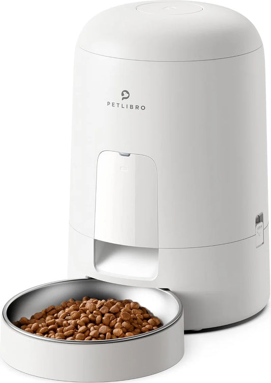 Air Automatic Cat Feeder with Battery Powered Dog & Cat Food Dispenser, 2-Litter