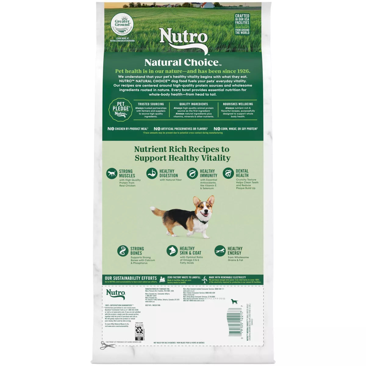 Nutro Wholesome Nutrition Natural Choice Essentials Chicken, Brown Rice and Sweet Potato Flavor Small Breed Adult Dry Dog Food