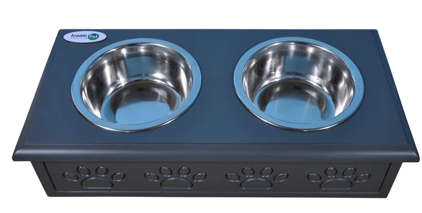 Sassy Paws 2 Cups Anti-Skid Elevated Feeder
