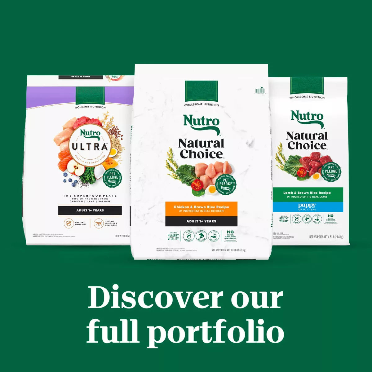 Nutro Natural Choice Chicken, Vegetable and Brown Rice Flavor Senior Dry Dog Food - 13Lbs