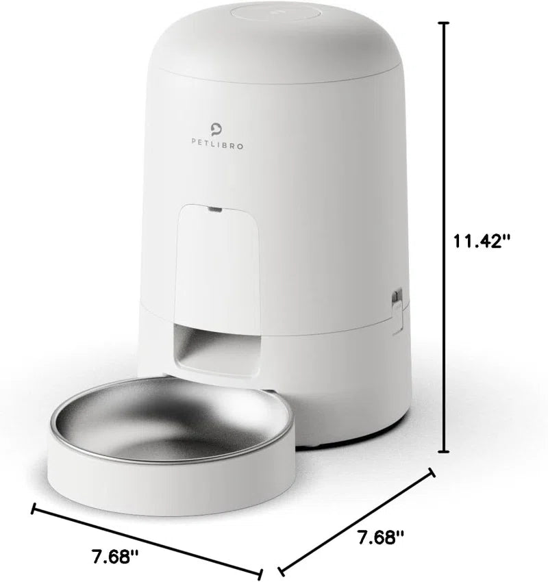 Air Automatic Cat Feeder with Battery Powered Dog & Cat Food Dispenser, 2-Litter