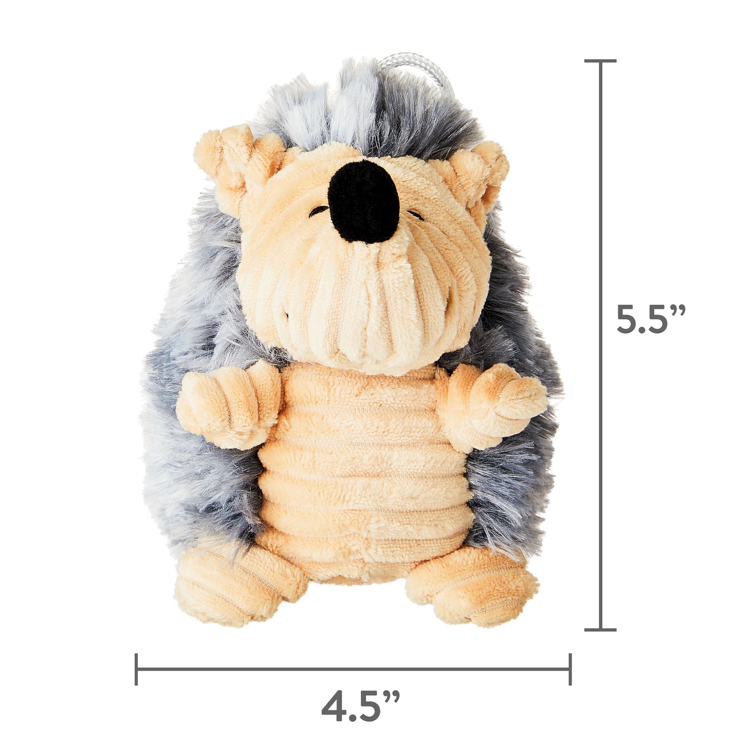Cozy Buddy Hedgehog Squeaky Dog Toy