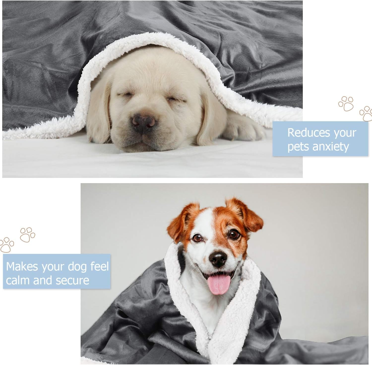 Dog Blankets for Small Dogs, Soft Puppy Blanket, Pet Blankets for Cats, Lightweight & Washable, Perfect for Dog Beds, Car Seats, Creat, 30X40 Inches