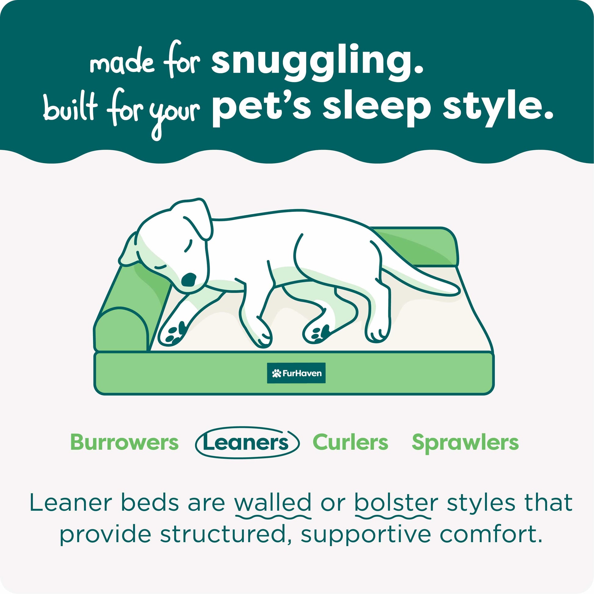 Pet Products Medium Nest-Top Perfect Comfort Sofa Orthopedic Ped Bed, 30"X20", Green