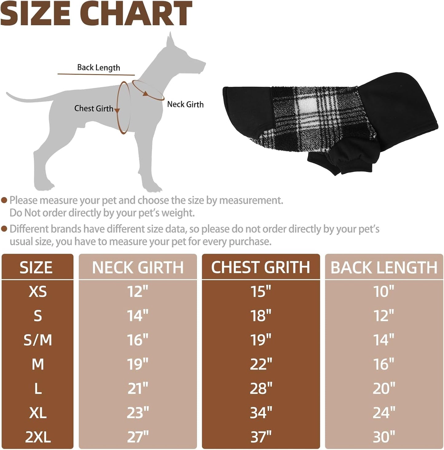 Dog Hoodie Puppy Sweatshirt Warm Dog Sweater Winter Clothes Cold Weather Coats for Small Medium Large Dogs, Black, XL