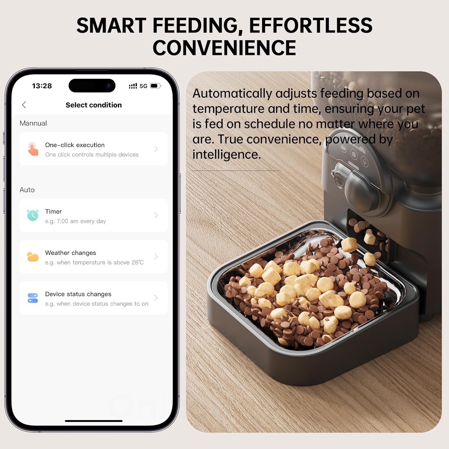 Automatic Cat and Dog Feeder - 6L Automatic Cat Food Dispenser with Camera - Wifi App Controlled Timed Smart Feeder - Dog Feeding Station with up to 15 Days of Battery Life after Power Outages