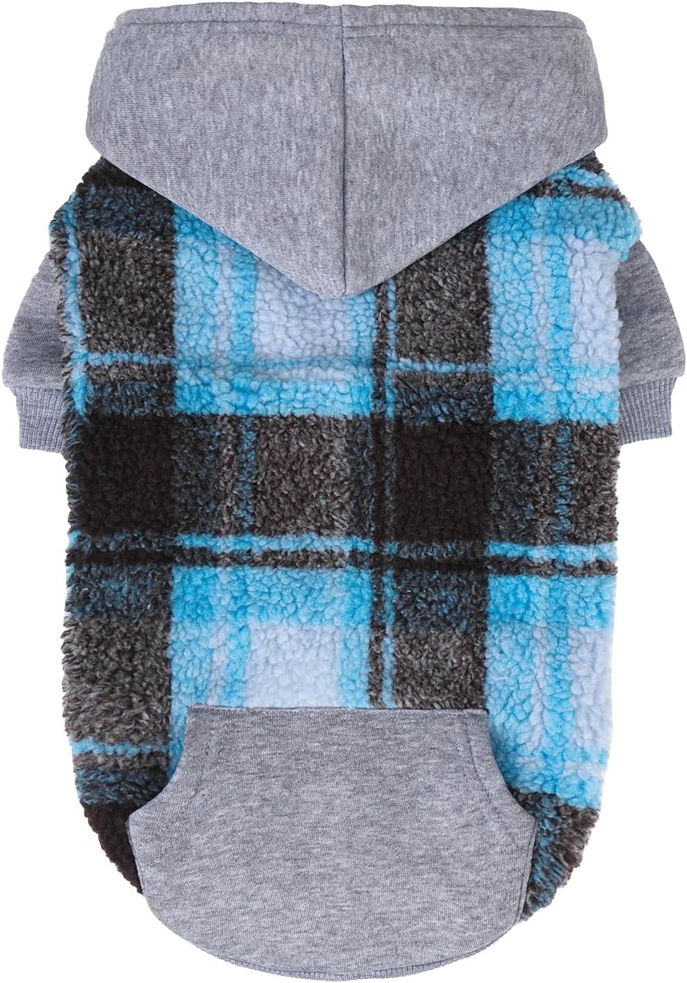 Dog Hoodie Puppy Sweatshirt Warm Dog Sweater Winter Clothes Cold Weather Coats for Small Medium Large Dogs, Black, XL