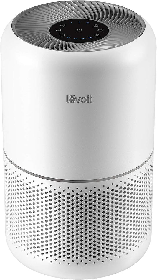 Air Purifier for Home Allergies Pet Hair in Bedroom, Covers up to 1073 Ft² by 56W High Torque Motor, AHAM VERIFIDE, 3-In-1 Filter with HEPA Sleep Mode, Remove Dust Smoke Odor, Core300-P, White