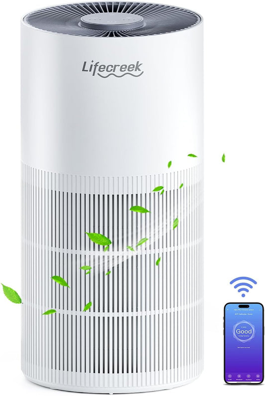 Air Purifiers for Large Rooms up to 1084 Ft², Smart Wifi Control & Bluetooth, 3-Stage Filter Air Purifiers for Bedroom 22 Db, Air Purify Filter Cleaners for House