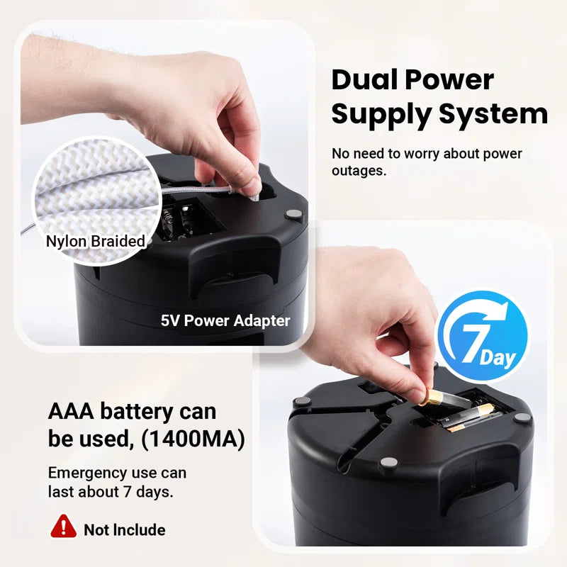 Automatic Cat Food Dispenser with 3 Bowls for 3 Cats & 6L Volum Capacity, 2.4G Wifi with APP Remote Feeding