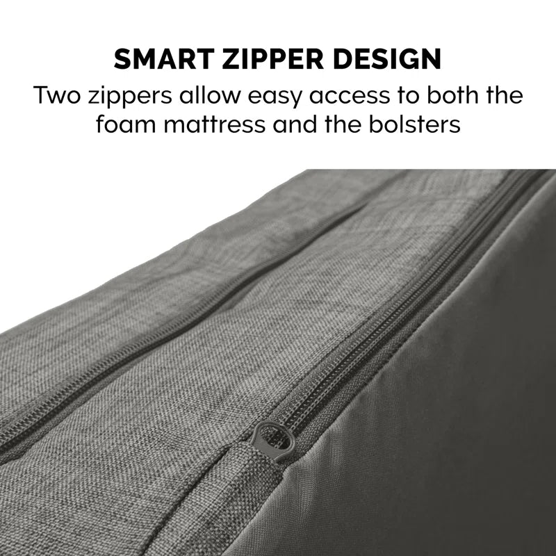 Luxe Fur & Performance Linen Sofa Bed