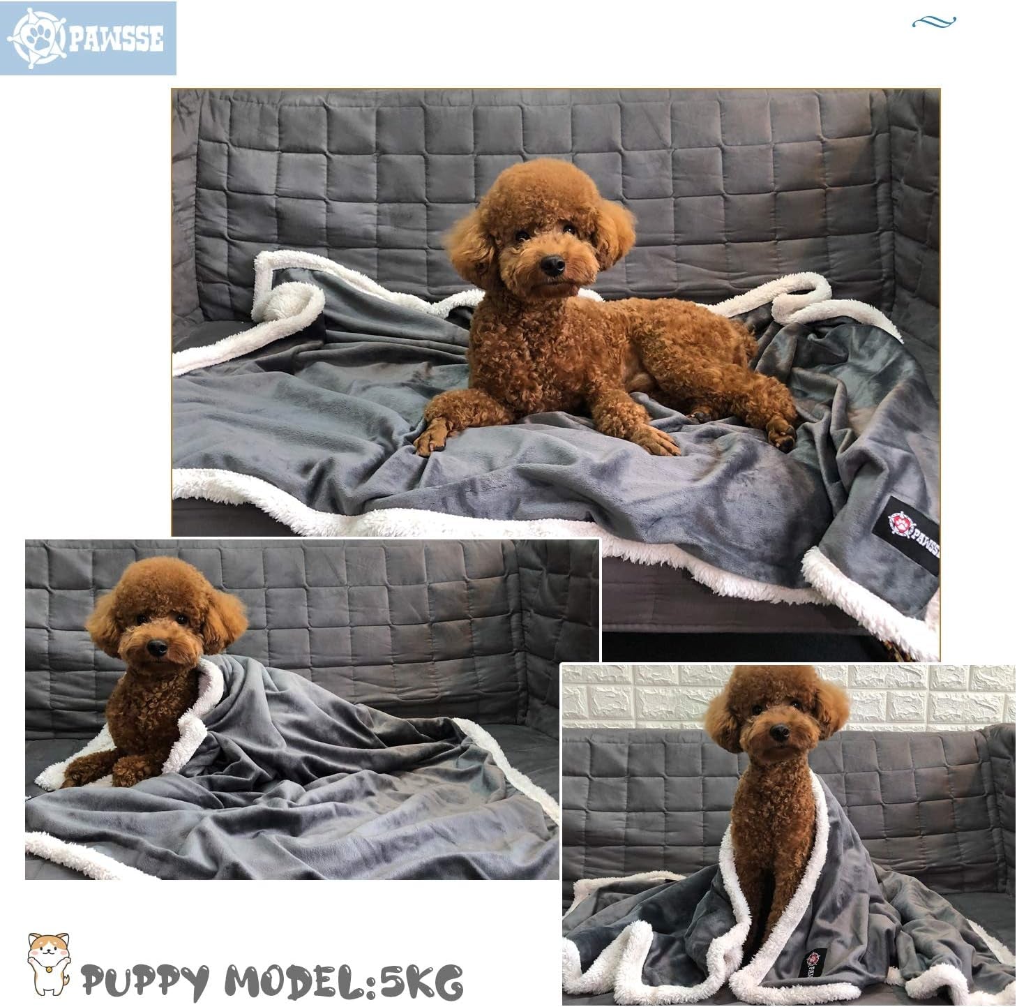 Dog Blankets for Small Dogs, Soft Puppy Blanket, Pet Blankets for Cats, Lightweight & Washable, Perfect for Dog Beds, Car Seats, Creat, 30X40 Inches