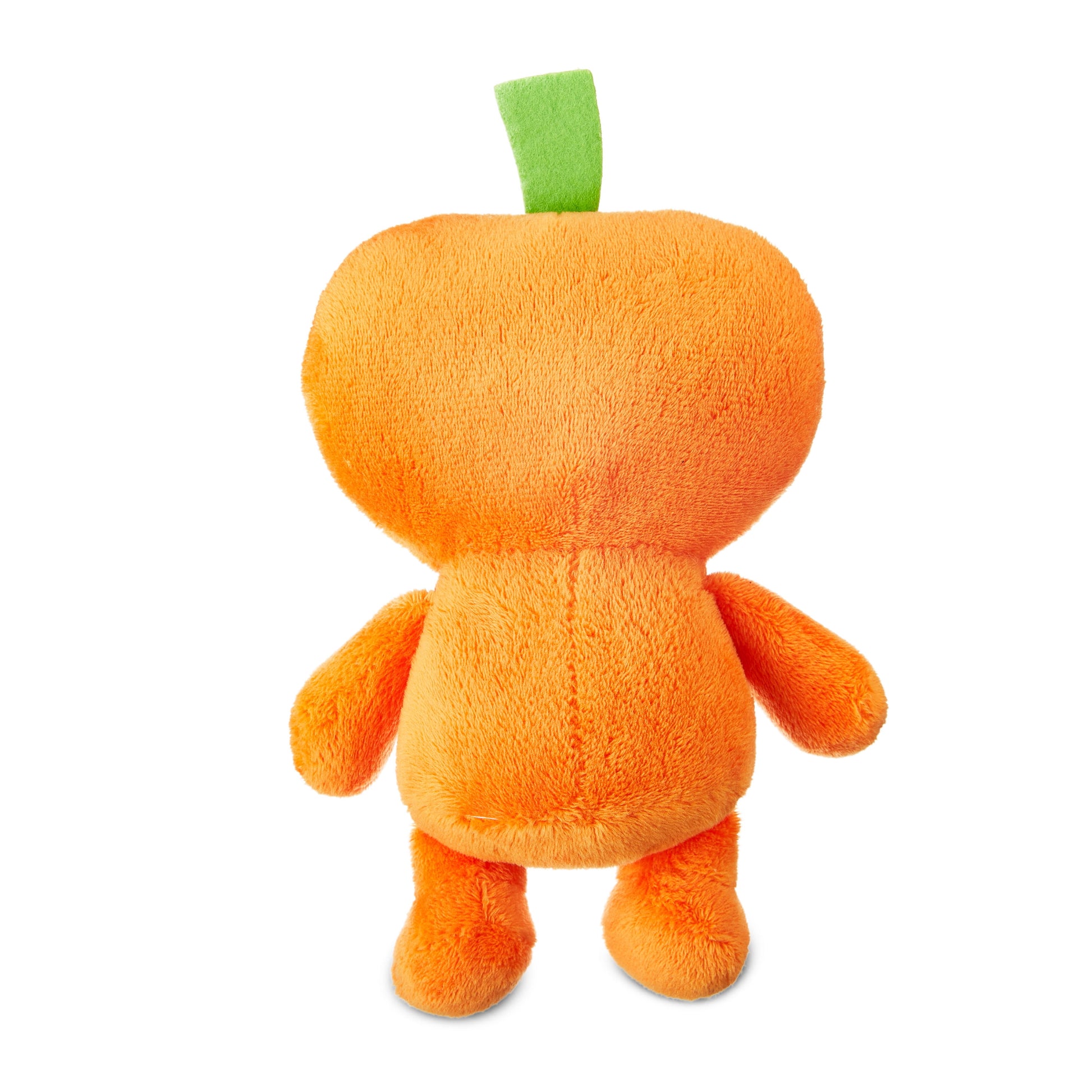 Halloween Plush Dog Toy with Squeaker, Pumpkin Boy, Orange, 6"