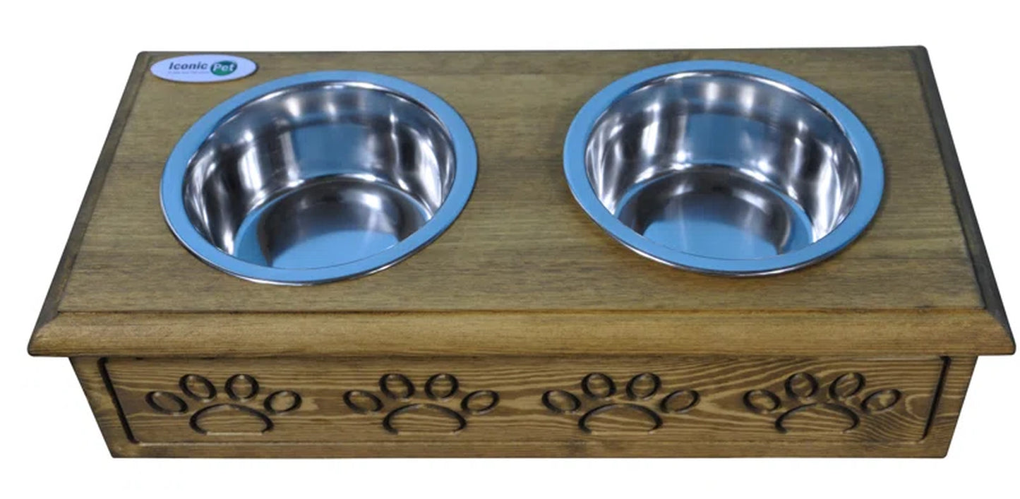 Sassy Paws 2 Cups Anti-Skid Elevated Feeder